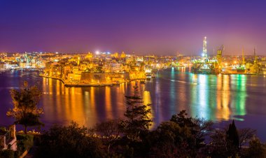 Fort St. Angelo ve tersane Creek Malta