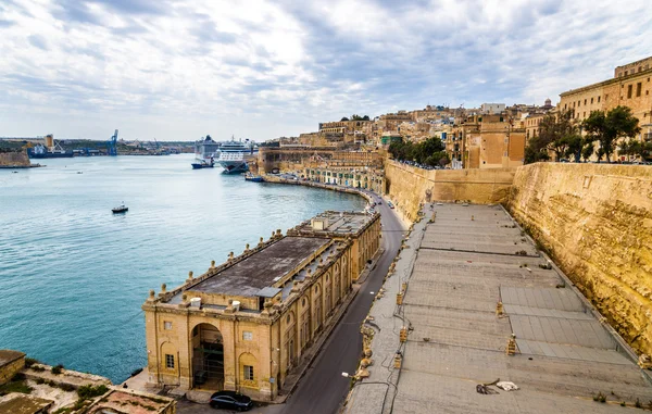 Grand Harbour a La Valletta - Malta — Foto Stock