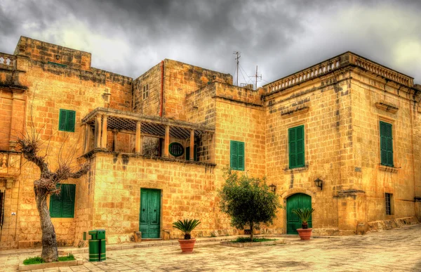 Veduta di Piazza Mesquita a Mdina - Malta — Foto Stock