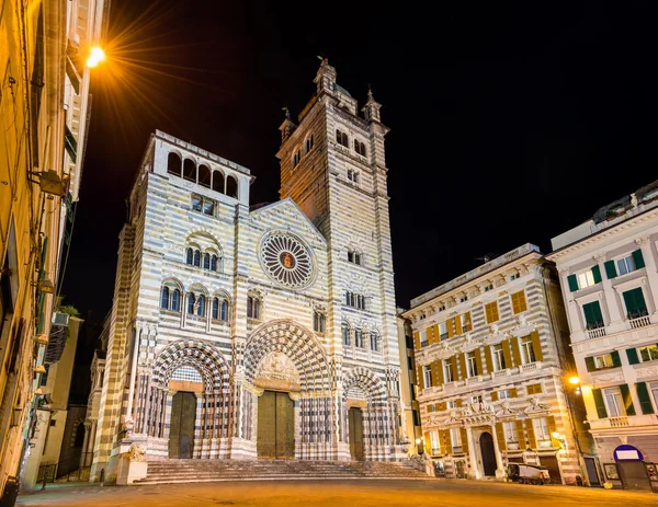 Cenova Katedrali Saint Lawrence - İtalya — Stok fotoğraf