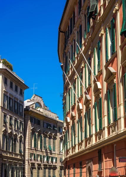 Buildings in the city center of Genoa - Italy — Stock Photo, Image