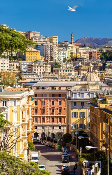 Weergave van Genoa city - Italië, Ligurië — Stockfoto