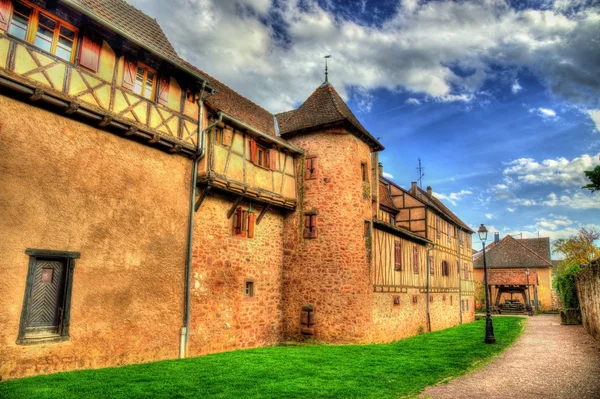 Riquewihr - Alsace, Fransa şehir surları — Stok fotoğraf