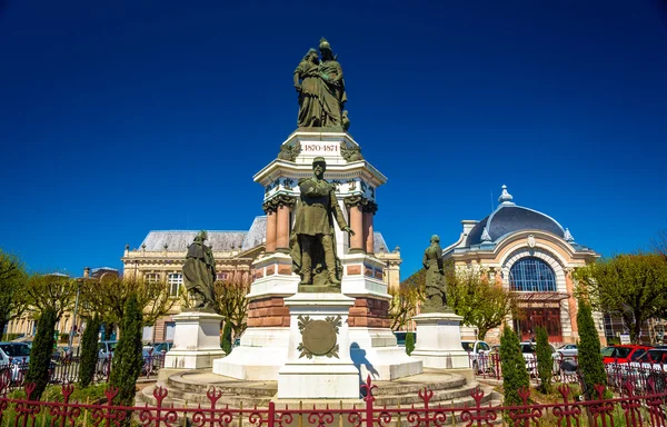 Statue of colonel Denfert-Rochereau in Belfort, France — Stock Photo, Image