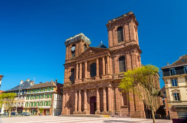 Kathedraal van Saint-Christophe in Belfort - Frankrijk — Stockfoto