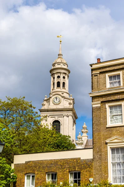 Greenwich, London St Alfege kilisede görünümünü — Stok fotoğraf