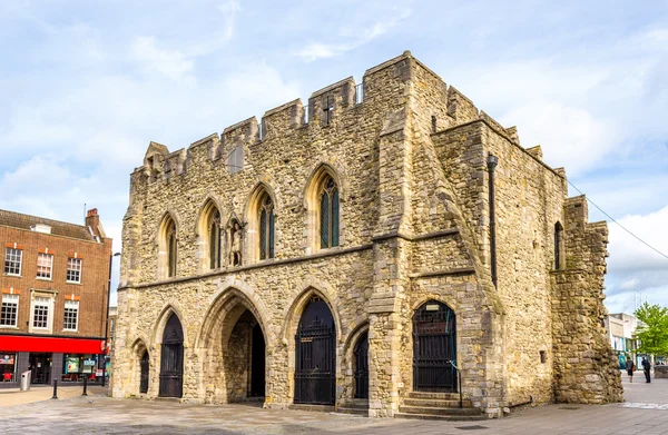 The Bargate, a medieval gatehouse in Southampton, England — стокове фото