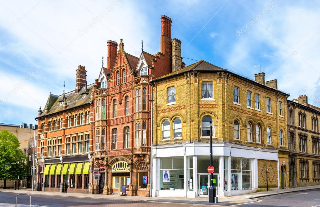 Houses in the city centre of Southampton, England — Stock Photo