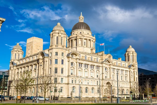 Hafen von liverpool building - england, uk — Stockfoto