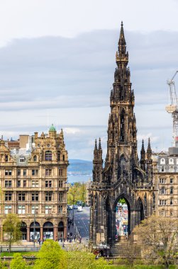 Sir Walter Scott Edinburgh Anıtı görünümünü
