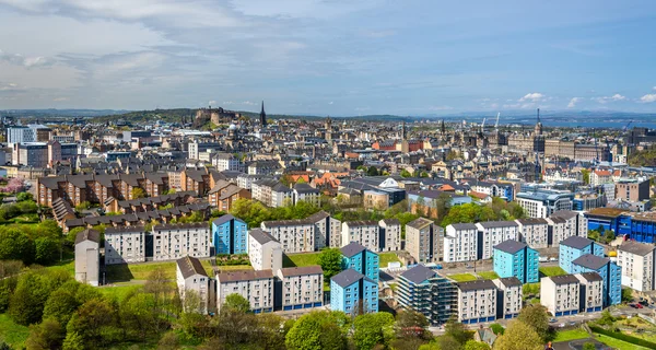 Pohled na Edinburgh od Holyrood Park - Skotsko — Stock fotografie