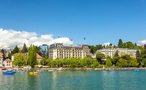 Vue du remblai à Lausanne - Suisse — Photo