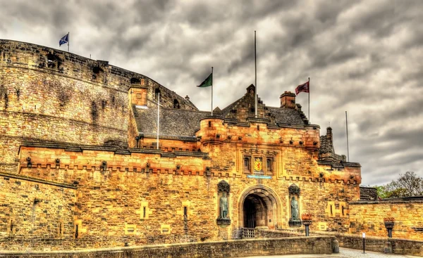 Eingang zum edinburgh castle - scotland, uk — Stockfoto