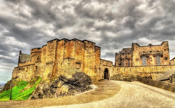 On the territory of Edinburgh Castle, Scotland — Stock Photo, Image