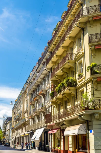 Edificios en el centro de Lausana - Suiza — Foto de Stock