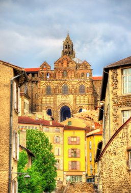 Cathedral Notre-Dame of Le Puy-en-Velay - Auvergne, France clipart