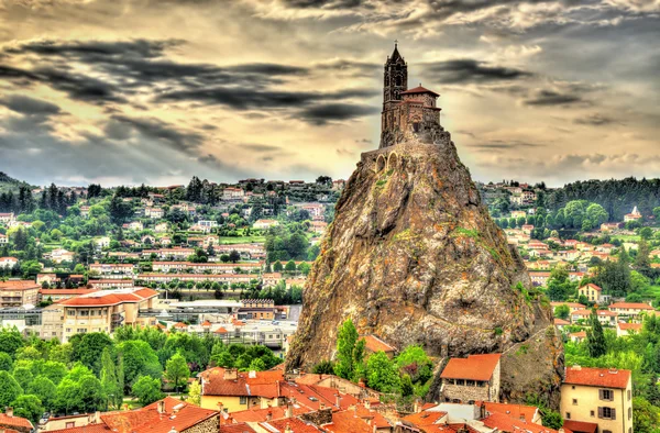 Panoráma-Le Puy-en-Velay - Auvergne, Franciaország — Stock Fotó