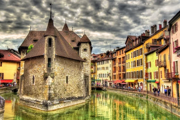 Palais de l'Isle, an ancient fort in Annecy - France — Stock Photo, Image