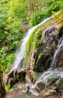Art arda sıralı du Kreuzweg, Vosges - Fransa, Bas-Rhi bir şelale