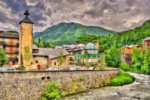 Szent Jeromos-templom Ax-les-Thermes - Franciaország, Midi-Pyrénées — Stock Fotó