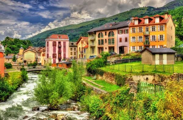 Il fiume Lauze ad Ax-les-Thermes - Francia, Midi-Pirenei — Foto Stock