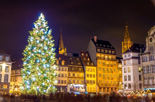 Árvore de Natal em Estrasburgo, "Capital do Natal". 2014 - Als — Fotografia de Stock