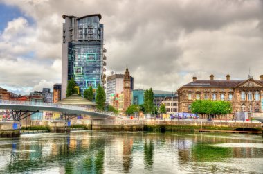 Belfast görünümüyle nehir Lagan - Amerika Birleşik Devletleri