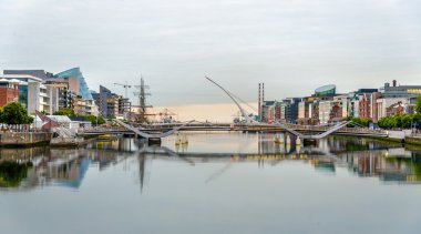 Görünüm Samuel Beckett Bridge Dublin, İrlanda