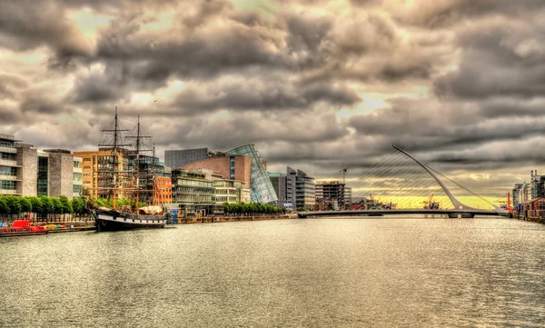 Vista do aterro em Dublin - Irlanda — Fotografia de Stock