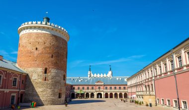 Polonya Lublin Royal Kalesi'nin görünümü