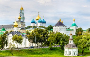 St Sergius - Sergiyev Posad, Russi Trinity Lavra görünümünü