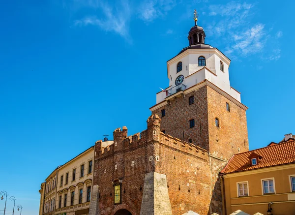 View of the Krakow Tower in Lublin - Poland — Stock Photo, Image