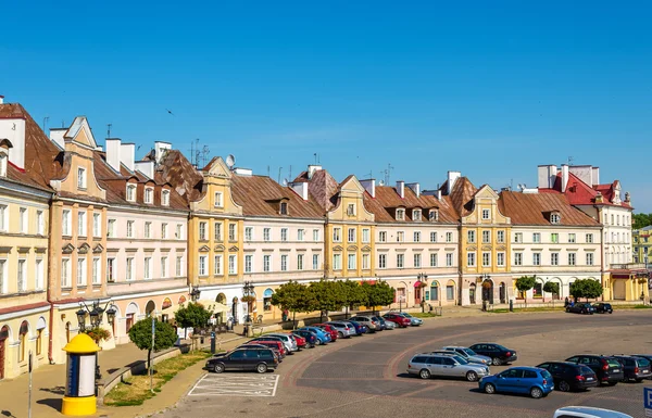 城堡广场在卢布林-波兰的视图 — 图库照片