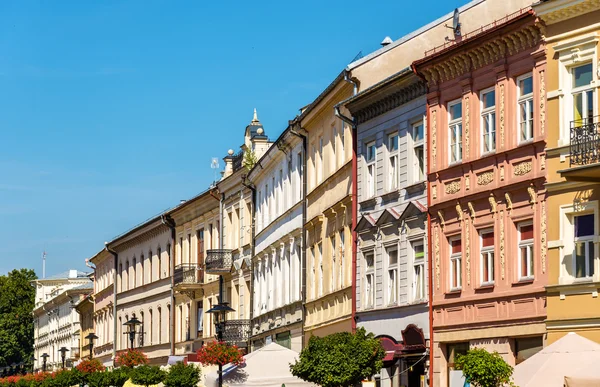 Edifícios no centro histórico de Lublin, Polônia — Fotografia de Stock