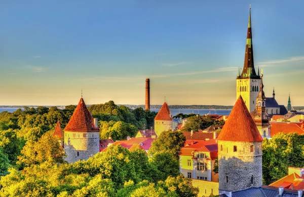 Historického centra Tallinnu, dědictví UNESCO v Estoni — Stock fotografie