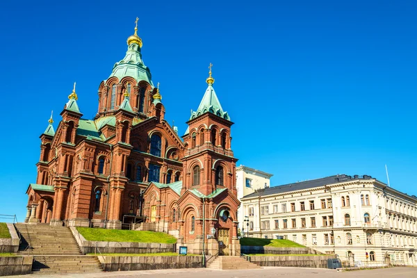 Uspenski-Kathedrale, eine östliche orthodoxe Kathedrale in Helsinki - — Stockfoto