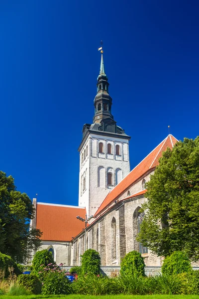 Aziz Nikolaos Kilisesi Tallinn - Estonya görünümünü — Stok fotoğraf