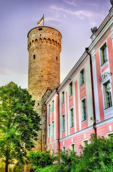 Pohled na hrad Toompea v Tallinnu - Estonsko — Stock fotografie