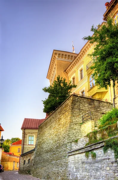 Rue dans le centre historique de Tallinn, Estonie — Photo