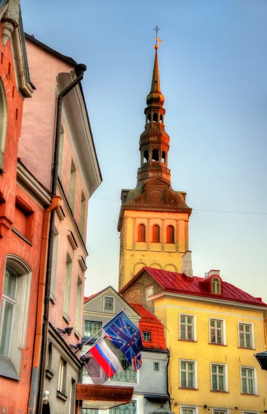 Gebouwen in het historische centrum van Tallinn, Estland — Stockfoto