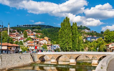 Saraybosna - Bosna-Hersek tarihi merkezi görünümü
