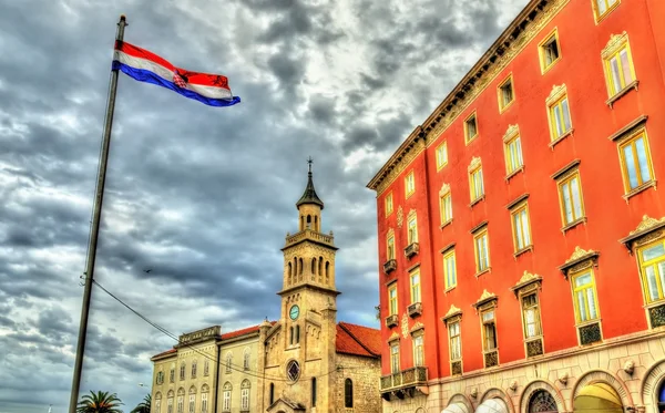 Edifícios no centro histórico de Split - Croácia — Fotografia de Stock