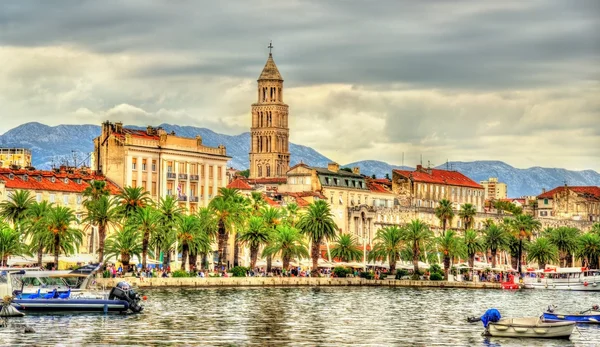 The Riva Embankment of Split - Croatia — Stock Photo, Image