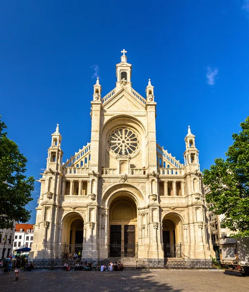 Церковь Святой Екатерины в Брюсселе - Бельгия — стоковое фото