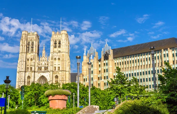 The Cathedral of St. Michael and St. Gudula in Brussels — Stock Photo, Image
