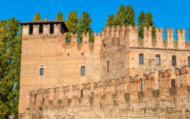 Verona - İtalya Castelvecchio'yu kale duvarlarını