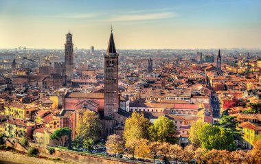 View of the historic centre of Verona - Italy clipart