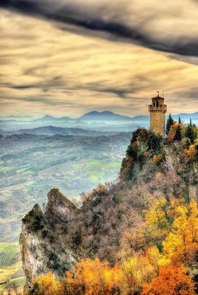 Монталь, третья башня Сан-Марино — стоковое фото