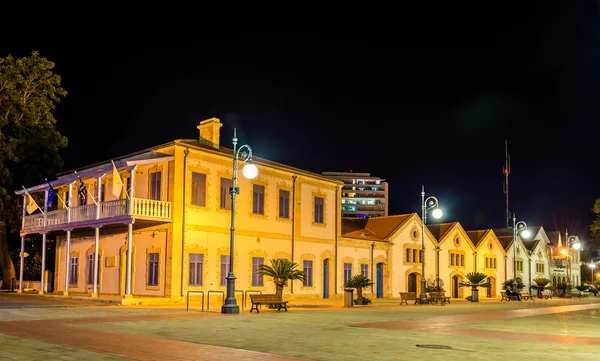 历史的博物馆和市政画廊在拉纳卡-塞浦路斯 — 图库照片