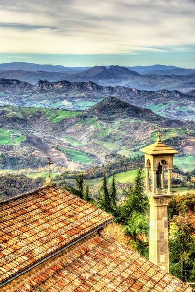 Vista de los Apeninos desde San Marino — Foto de Stock